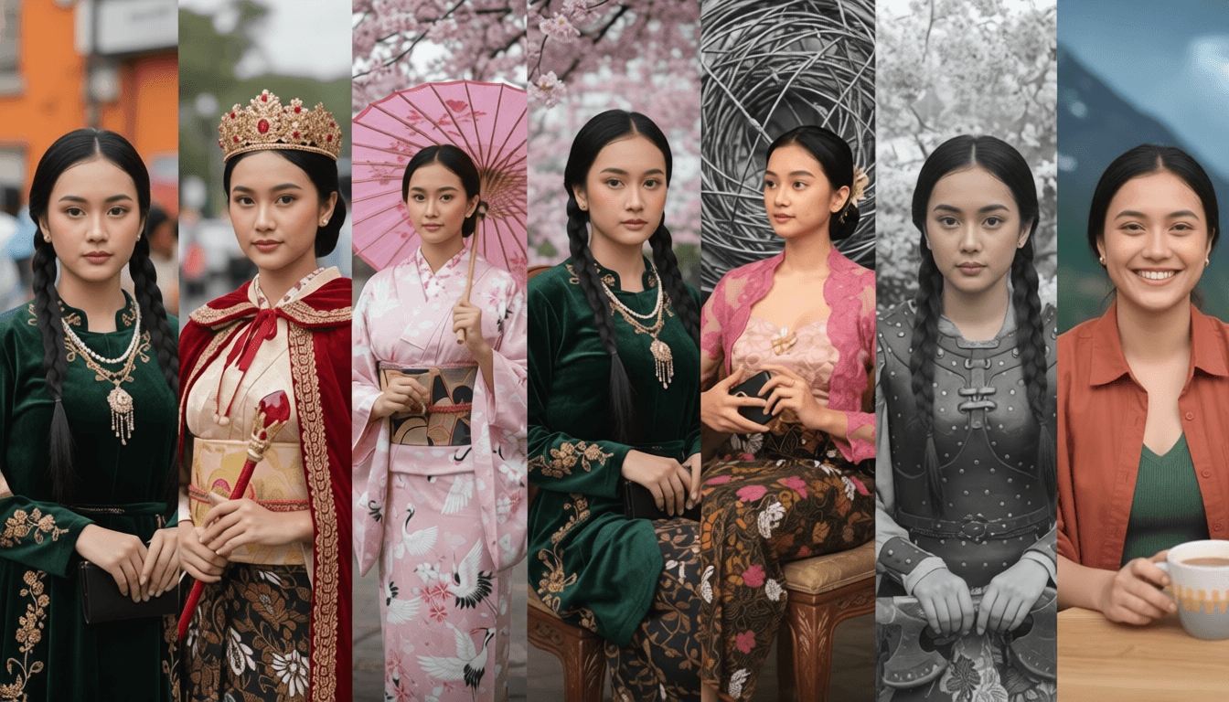 A consistent character avatar generated by AI for branding